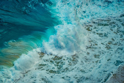 Scenic view of sea waves
