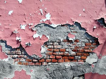 Full frame shot of weathered wall