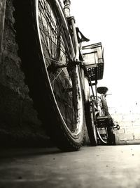 Close-up of bicycle wheel