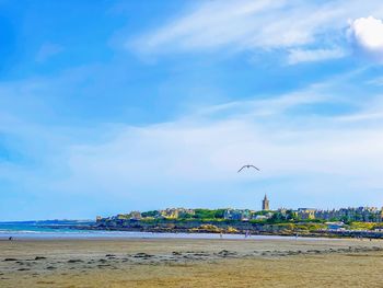 Scenic view of sea against sky in st andrews