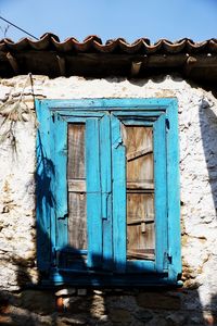 Close-up of house door