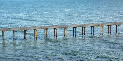 Pier over sea