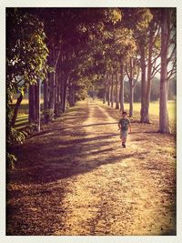 People walking on footpath