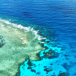 High angle view of swimming pool