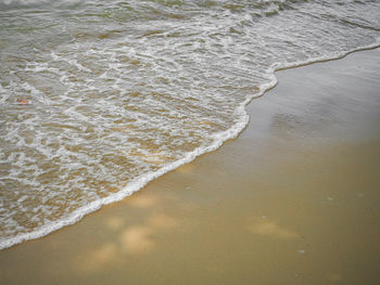 High angle view of beach