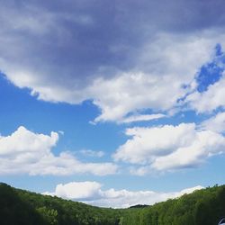 Scenic view of landscape against cloudy sky