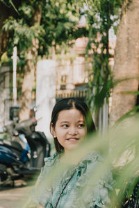 Portrait of a smiling young woman