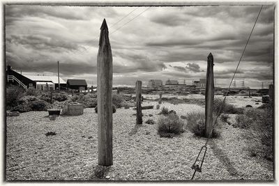 View of sea against cloudy sky