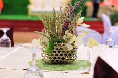 Table basket decoration