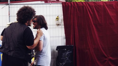 Close-up of woman standing in pond