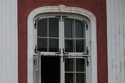 Closed window of building