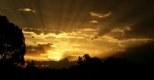 Sunset over landscape