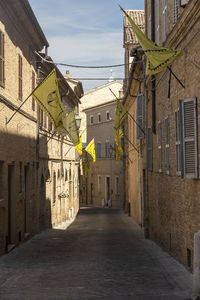 Street amidst buildings in town