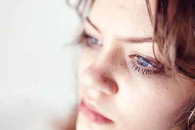 Close-up of young woman