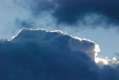 Low angle view of clouds in sky