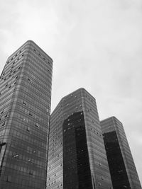 Low angle view of modern building against sky