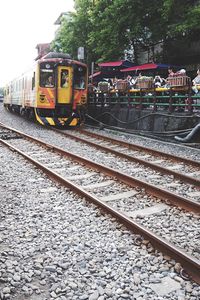 Train on railroad track