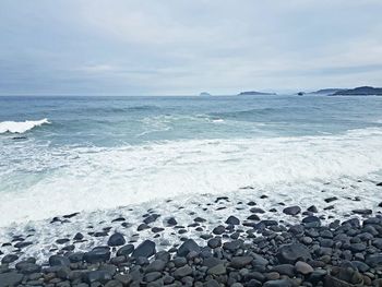 Scenic view of sea against sky