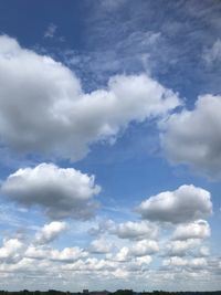 Low angle view of clouds in sky