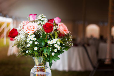 Close-up of rose bouquet