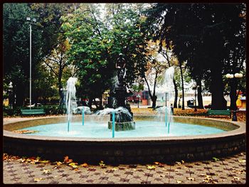 Fountain in park