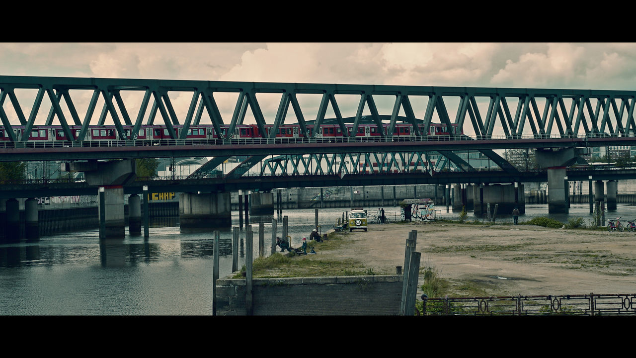 BRIDGE OVER RIVER IN CITY