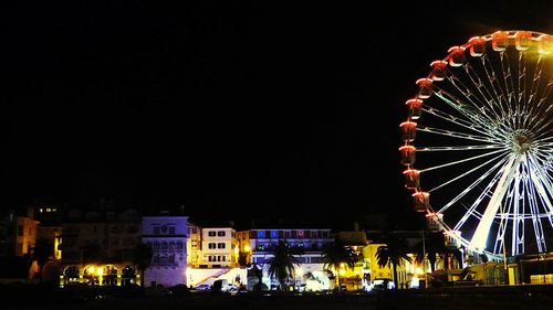 Ferris wheel at night