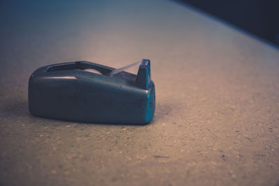 Close-up of vintage car on table