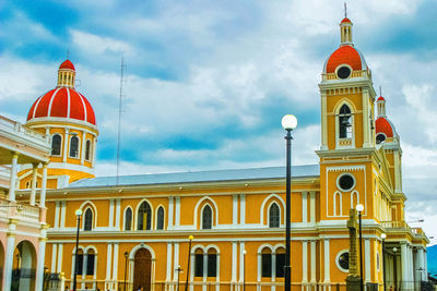 Low angle view of cathedral against sky