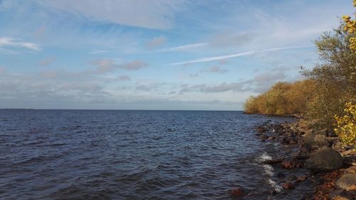 Scenic view of sea against sky