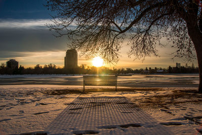 Scenic view of sunset
