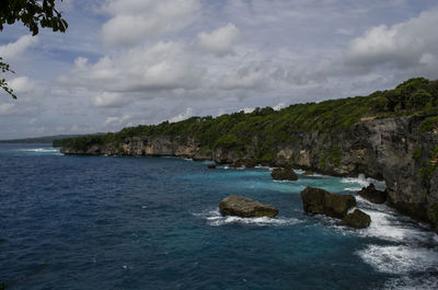 Scenic view of sea against sky