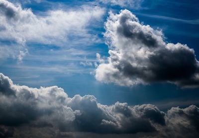 Low angle view of clouds in sky