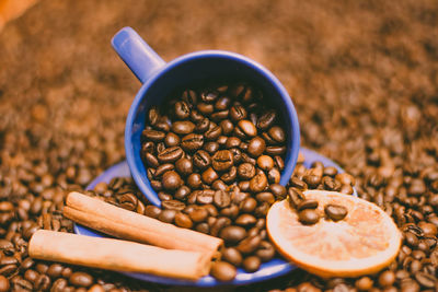 Close-up of coffee beans