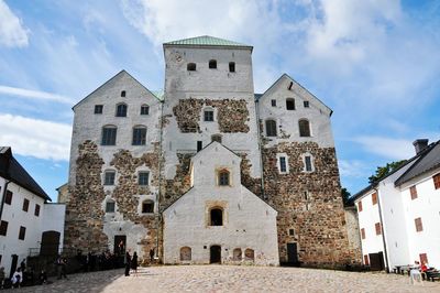 Low angle view of castle