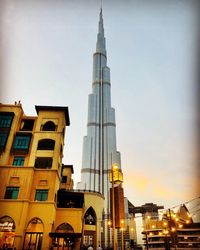 Low angle view of buildings against sky