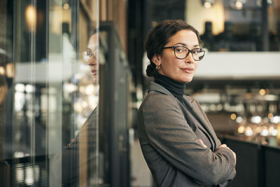Young woman looking away