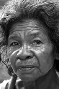 Close-up portrait of mature woman