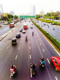 Traffic on road