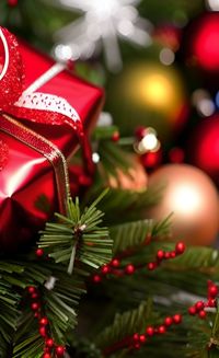 Close-up of christmas decorations