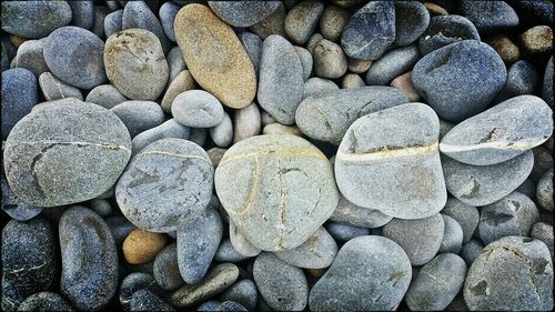 Full frame shot of pebbles