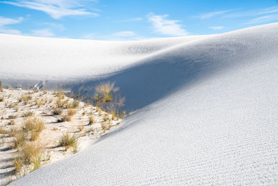 Scenic view of desert against sky