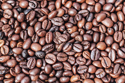 Full frame shot of coffee beans