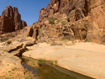 Rock formations at seaside