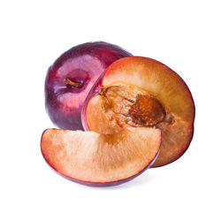 Close-up of apple against white background