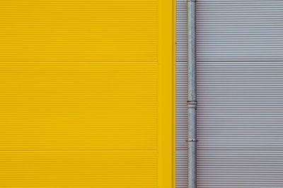 Yellow and gray wall