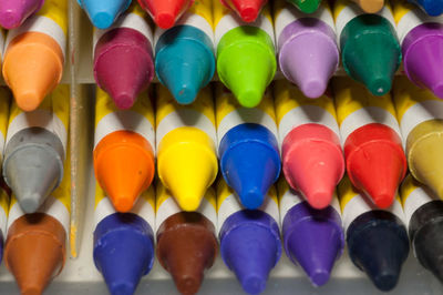 Close-up of colorful easter eggs
