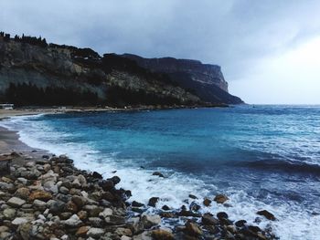 Scenic view of sea against sky