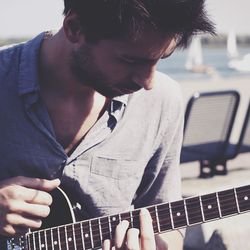 Man playing guitar