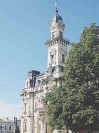 Low angle view of historic building against sky